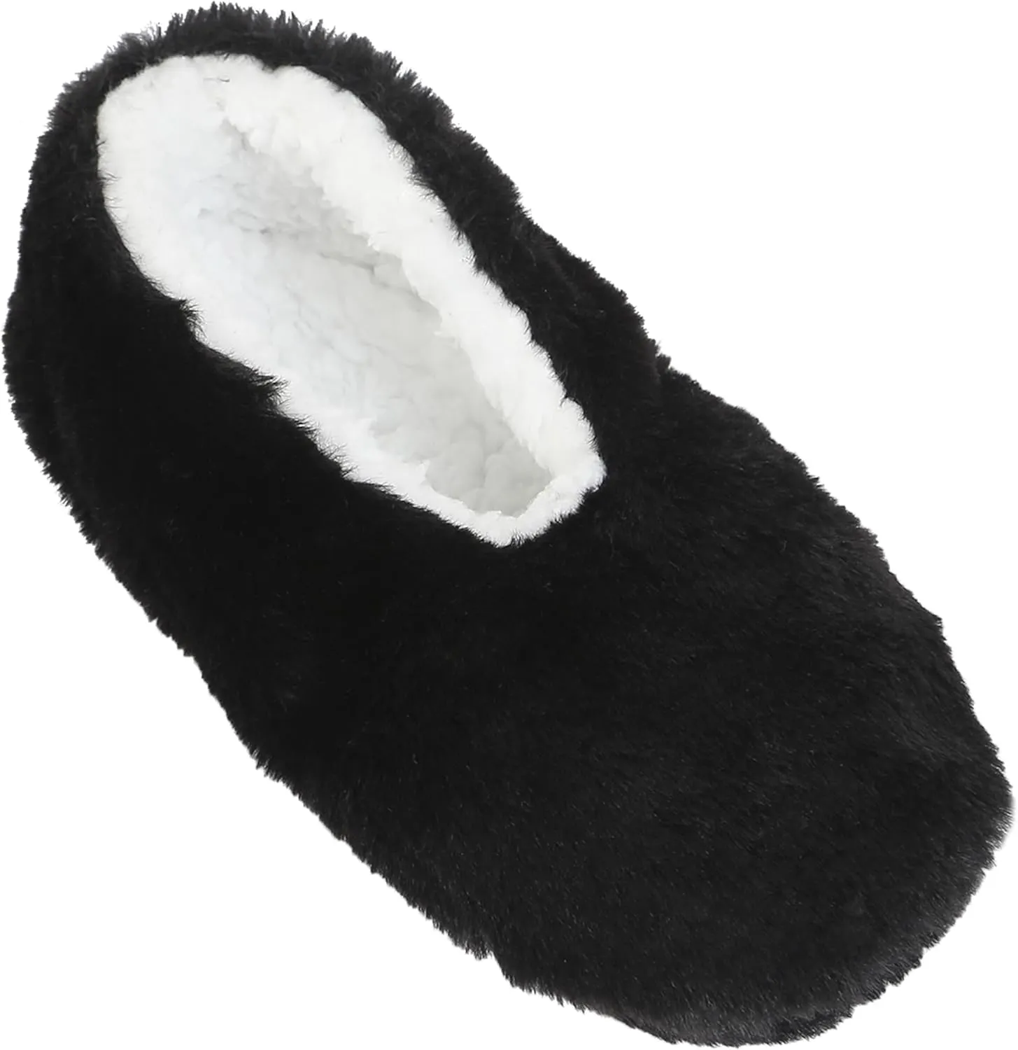 2-Pack Solid Faux Fur Slipper Socks - Soft, Warm, and Non-Slip Winter Essentials, Premium Fleece-Lined, Durable, and Stylish Socks