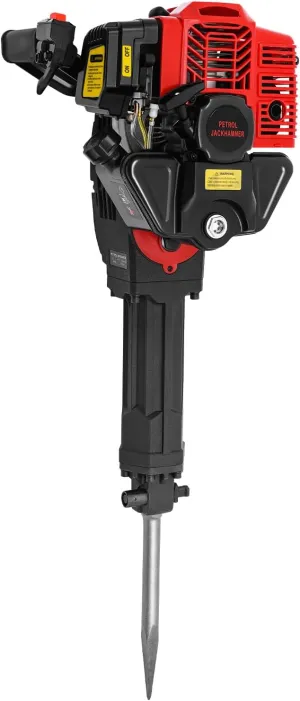 2-Stroke Single Cylinder Air-cooled Post Hole Digger, 52cc 1900W Electric Garden Tree Auger Hole Digger, Gas Powered Drill Bit for Planting for Farm Garden Digging Rapid Planter Tool