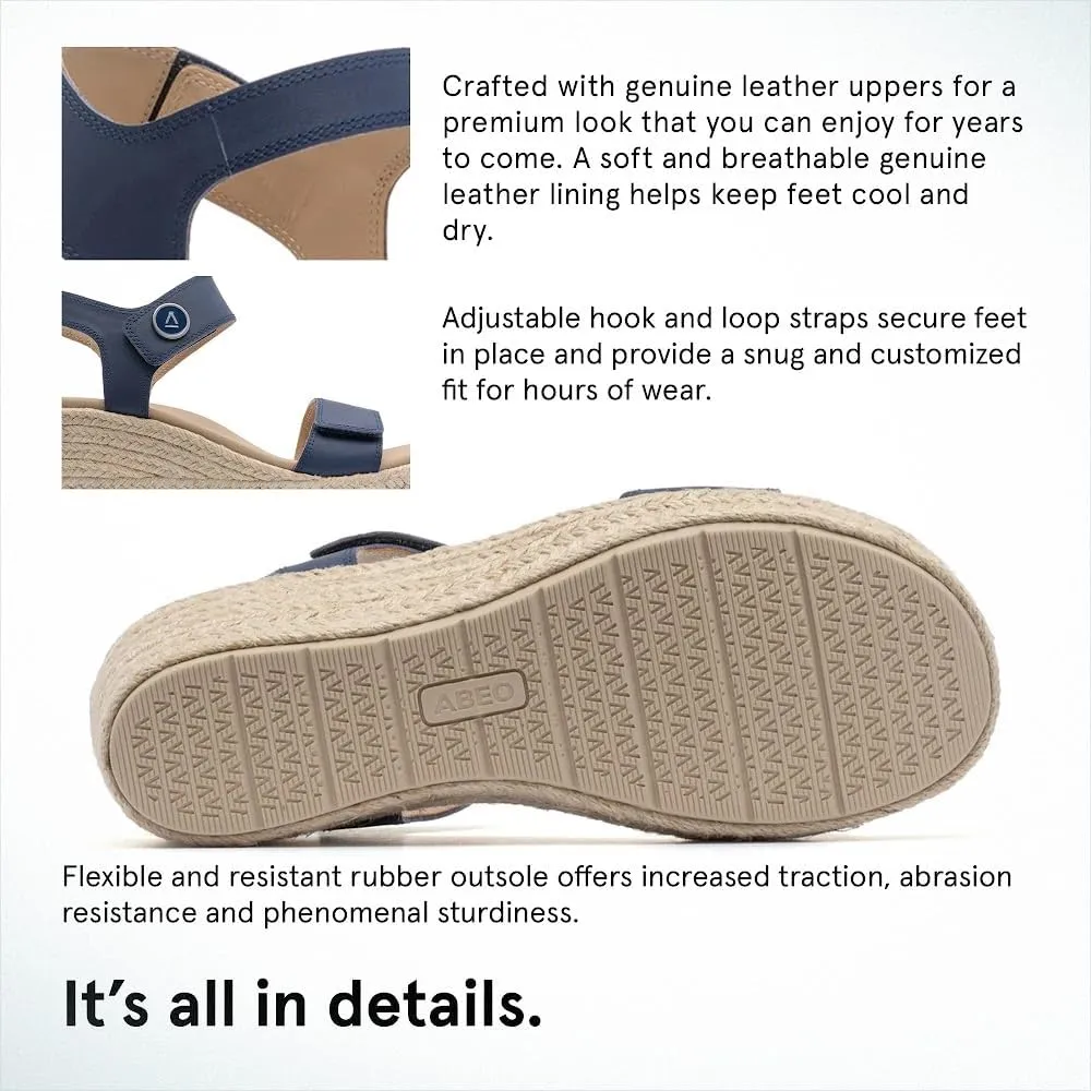 ABEO Riviera Strap Sandals For Women | Arch Support Sandals Women's | Arch Support | Built-In Orthotic Insole