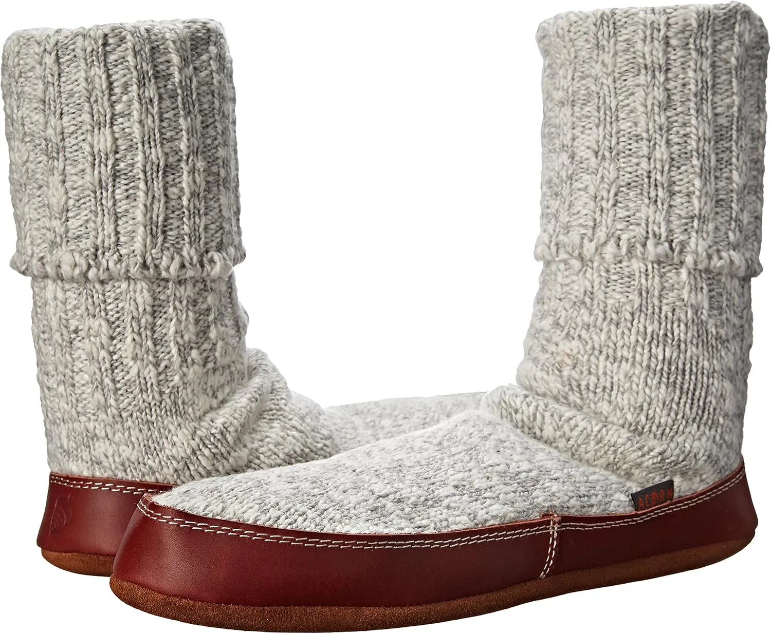 Acorn Mens and Womens Original Slipper Socks - Cloud Cushion, Ragg Wool, Moisture-Wicking, Suede Sole