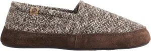 Acorn Men's Slippers with Memory Foam Insole Suede Sidewall and Rubber Outsole