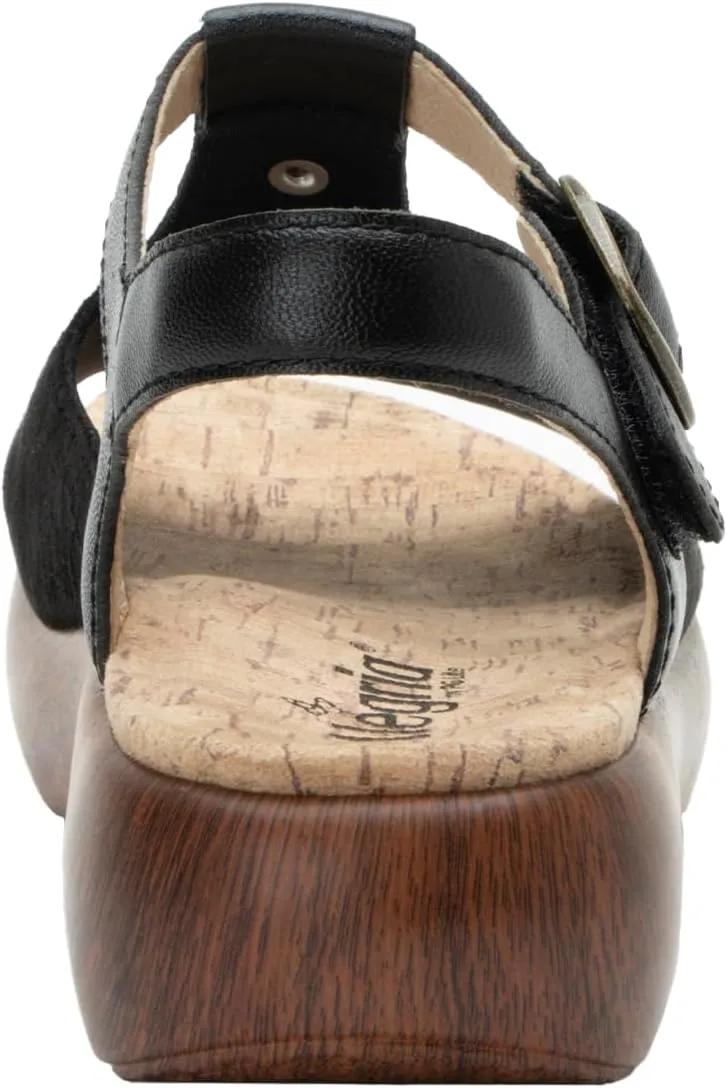 Alegria Betsie - Timeless Comfort, Arch Support - Womens Dream Fit Stretch Upper Slide Sandals, Full Coverage Open Toe Sling Back Strap Platform - Slip-Resistant Chunky Heel