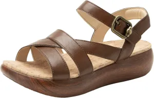 Alegria Women Bianca Leather Gladiator Strap Sandal