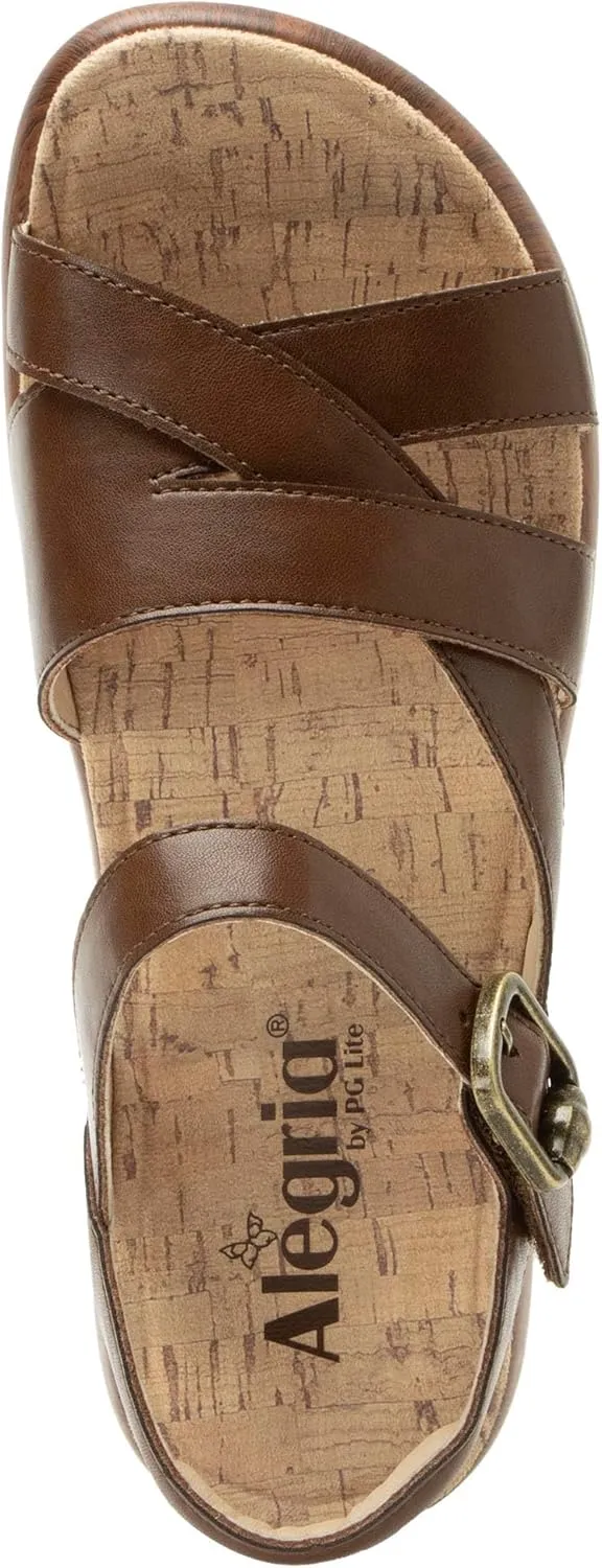 Alegria Women Bianca Leather Gladiator Strap Sandal
