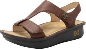 Alegria Womens Kerri - Timeless Comfort, Arch Support and Travel Style - Casual Open Toe T-Strap Platform Leather Sandal