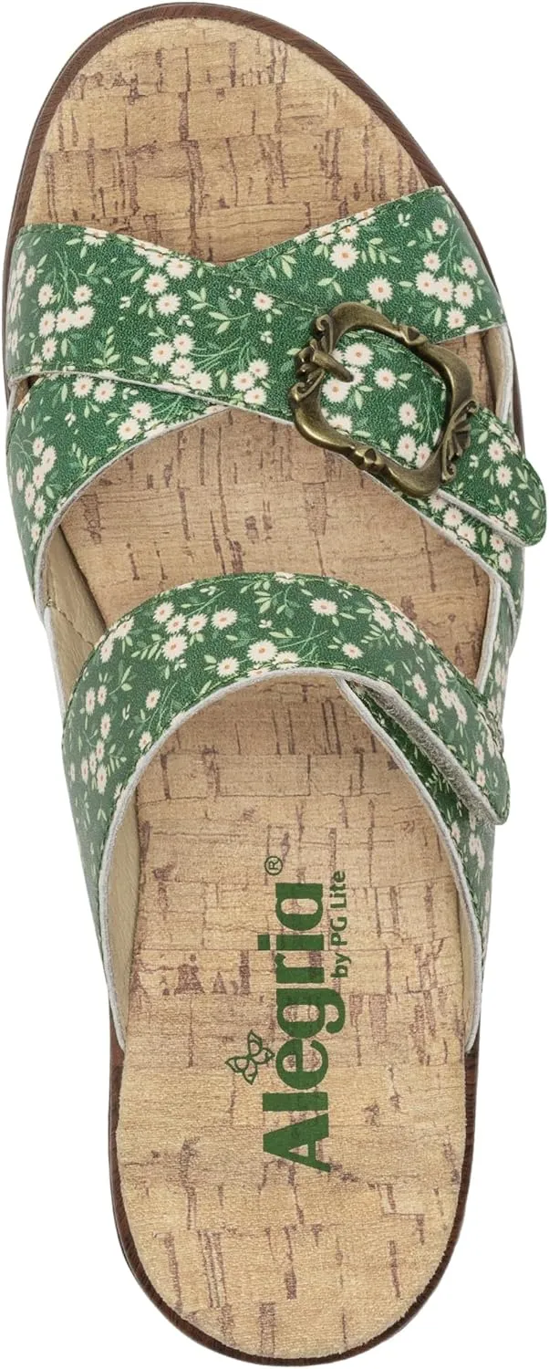 Alegria Women's Sierra Leather Wedge Sandal