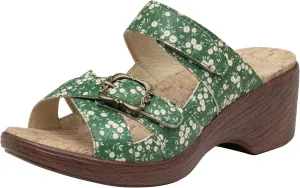 Alegria Women's Sierra Leather Wedge Sandal