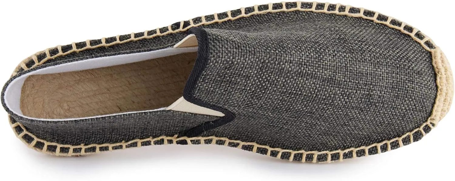 Alexis Leroy Men's Fashion Casual Canvas Slip on Flat Espadrilles