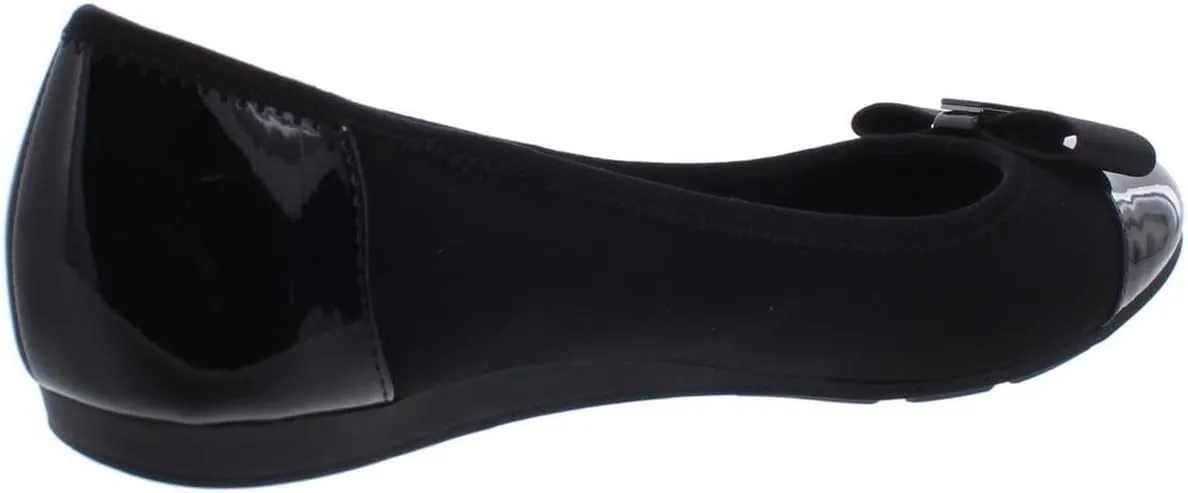 Anne Klein Sport Womens Alive Patent Slip On Ballet Flats