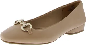 Anne Klein Womens CORA Chain Slip On Loafers