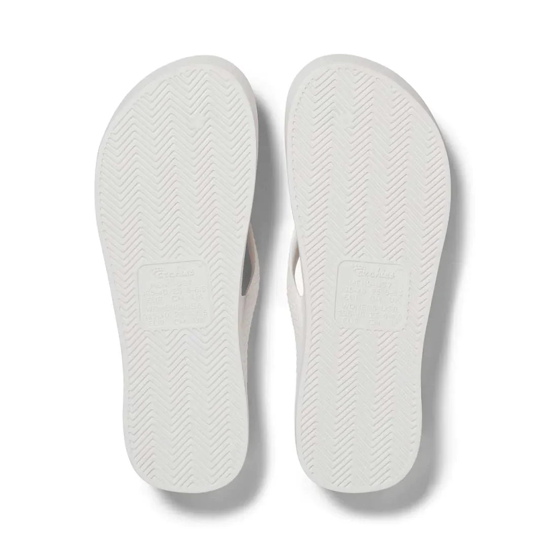 Archies: Arch Support Thongs - White