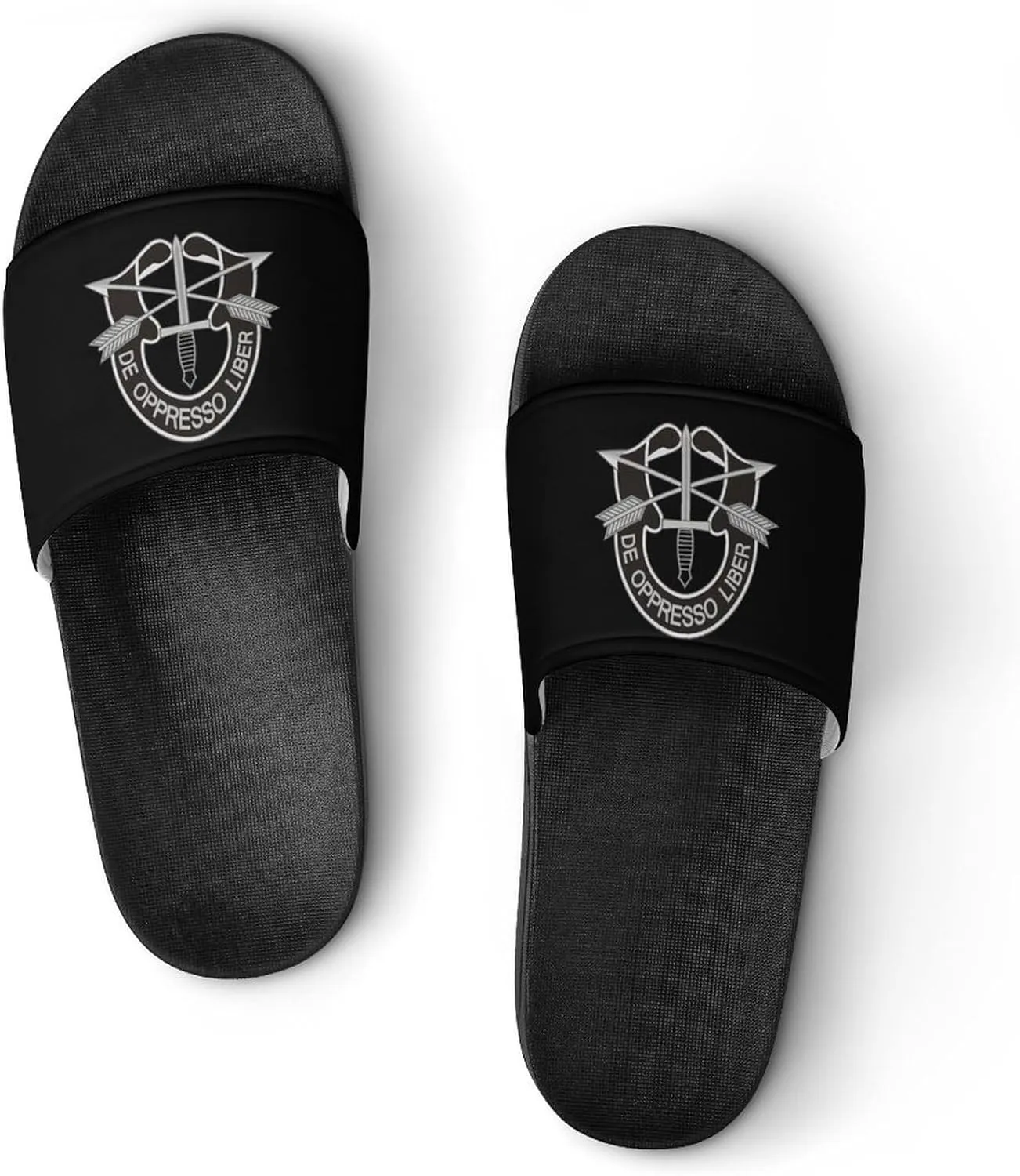 Army Special Forces Logo Funny Slide Sandals Non-Slip PVC Shower Slipper House Shoes Open Toe Slippers for Adult