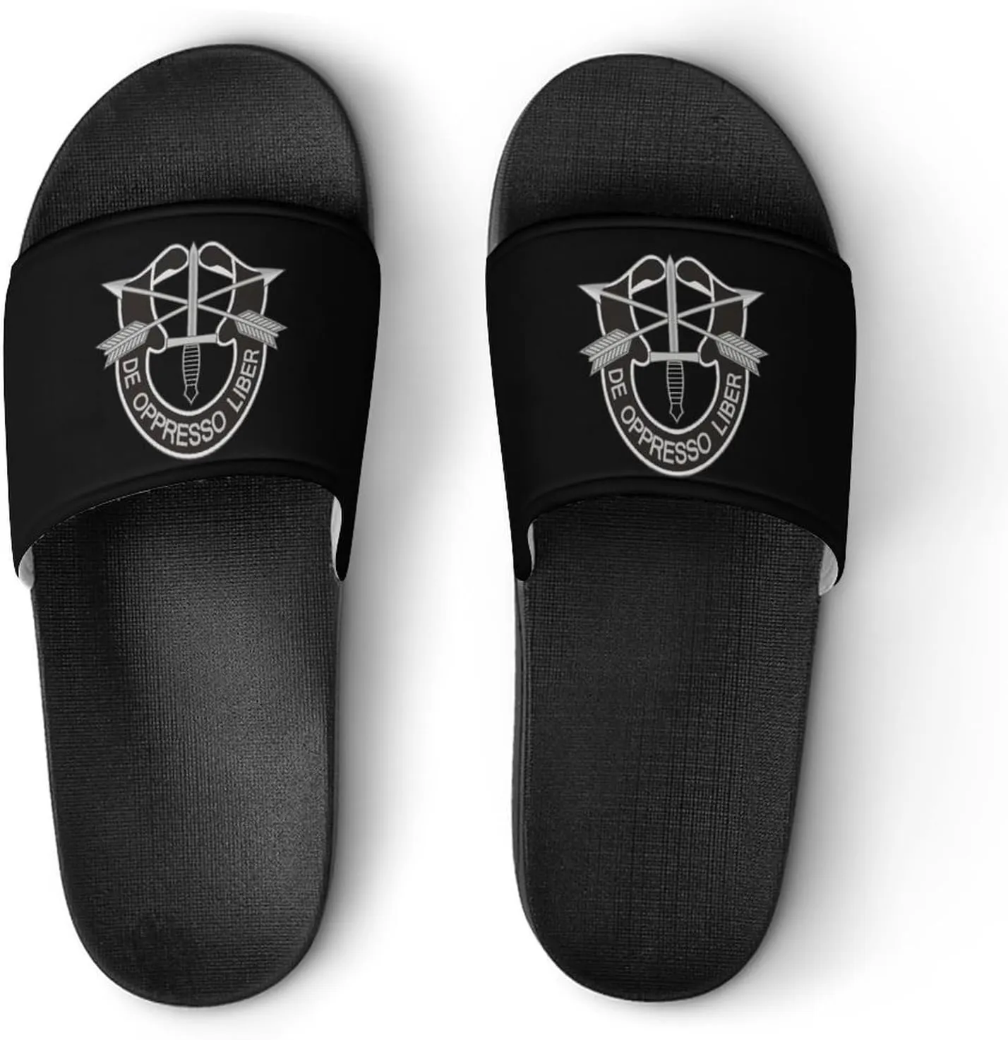 Army Special Forces Logo Funny Slide Sandals Non-Slip PVC Shower Slipper House Shoes Open Toe Slippers for Adult