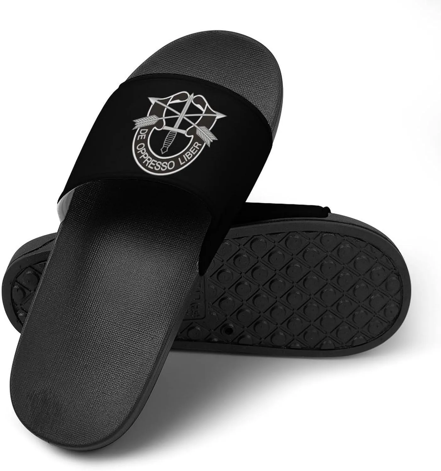 Army Special Forces Logo Funny Slide Sandals Non-Slip PVC Shower Slipper House Shoes Open Toe Slippers for Adult
