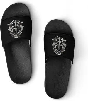 Army Special Forces Logo Funny Slide Sandals Non-Slip PVC Shower Slipper House Shoes Open Toe Slippers for Adult