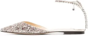 Arqa Women's Ballet Flat Crystal Ankle Strap Low Heels Dressy Comfortable Flats Shoes