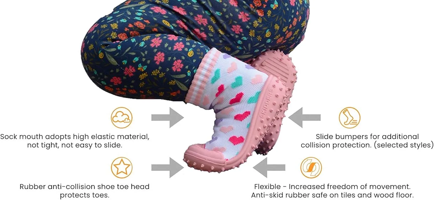 Baby Boys & Girls Slippers - Baby First Walking Non Skid Slipper Socks - Premium & Comfortable Toddler House Slippers, Kids Essentials