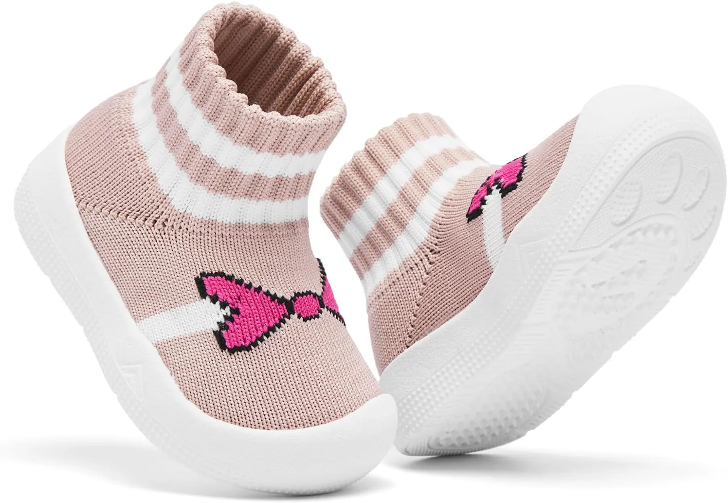 Baby Sock Shoes With Grip - Infant First Walker Shoes for Girls and Boys - Toddler Slipper Non Slip