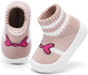 Baby Sock Shoes With Grip - Infant First Walker Shoes for Girls and Boys - Toddler Slipper Non Slip