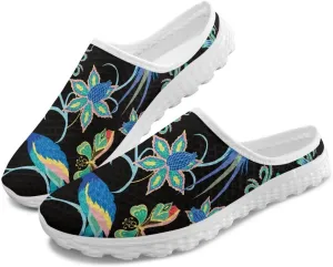 Backless Mesh Slip On Mule Shoes for Ladies - Light, Breathable, Non-Slip, Easy On-Off for Walking, Parties
