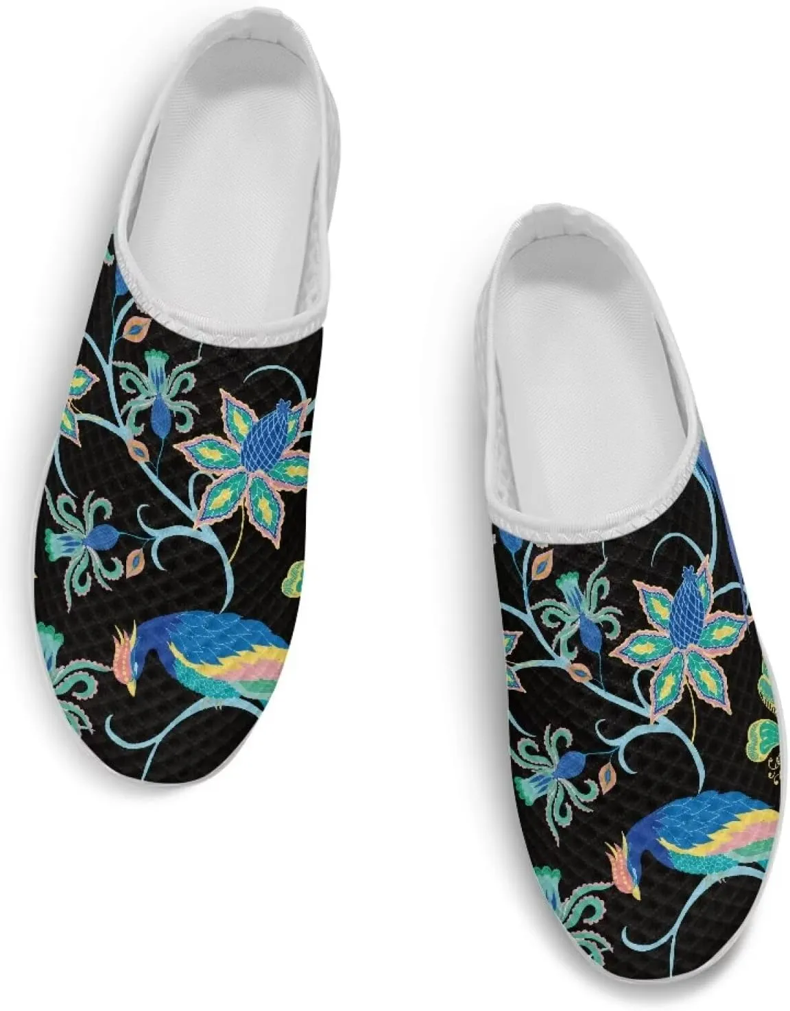 Backless Mesh Slip On Mule Shoes for Ladies - Light, Breathable, Non-Slip, Easy On-Off for Walking, Parties