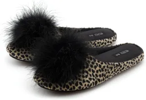 BCTEX COLL Women's Cozy Velvet Memory Foam House Slipper, Ladies Fuzzy Bedroom Slipper Non-slip Sole