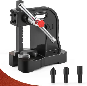Bonvoisin Arbor Press 1 Ton Manual Arbor Press Cast Iron Made with 3 Drifts