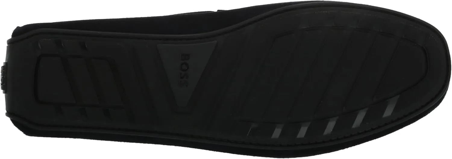 BOSS Men's Smooth Suede Slip on Drivers Loafer