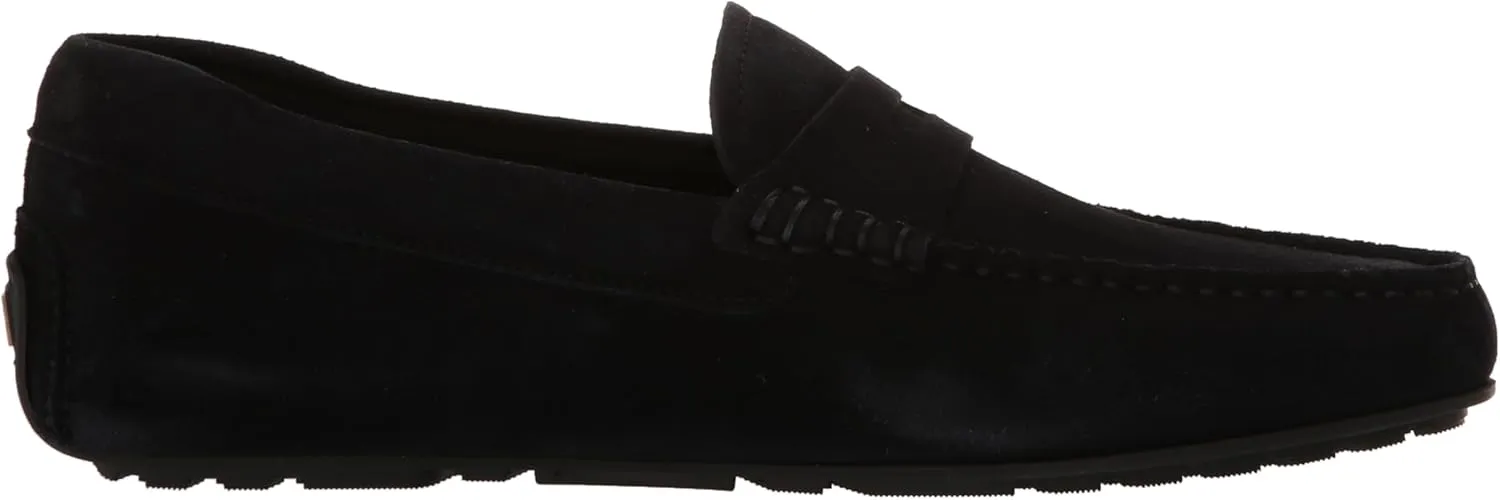 BOSS Men's Smooth Suede Slip on Drivers Loafer
