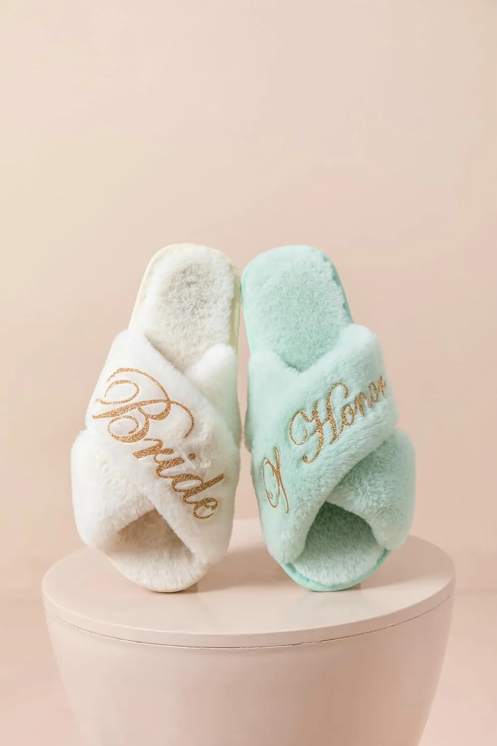 Bridal Slipper - Bridesmaid & Bachelorette Gifts - Forest Green - Bridal Shower