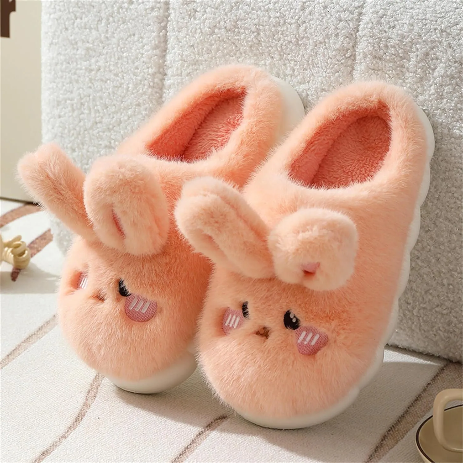 Bunny Cotton Slippers - Home Cartoon Slippers for Men & Women