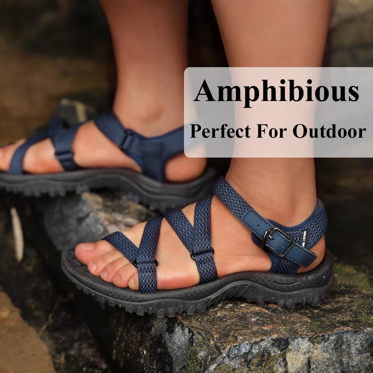 CAMEL CROWN Women's Arch Support Sandals Waterproof Hiking Sandals Water Sandals Adjustable Lightweight Athletic Outdoor Sport Sandals for Summer Beach