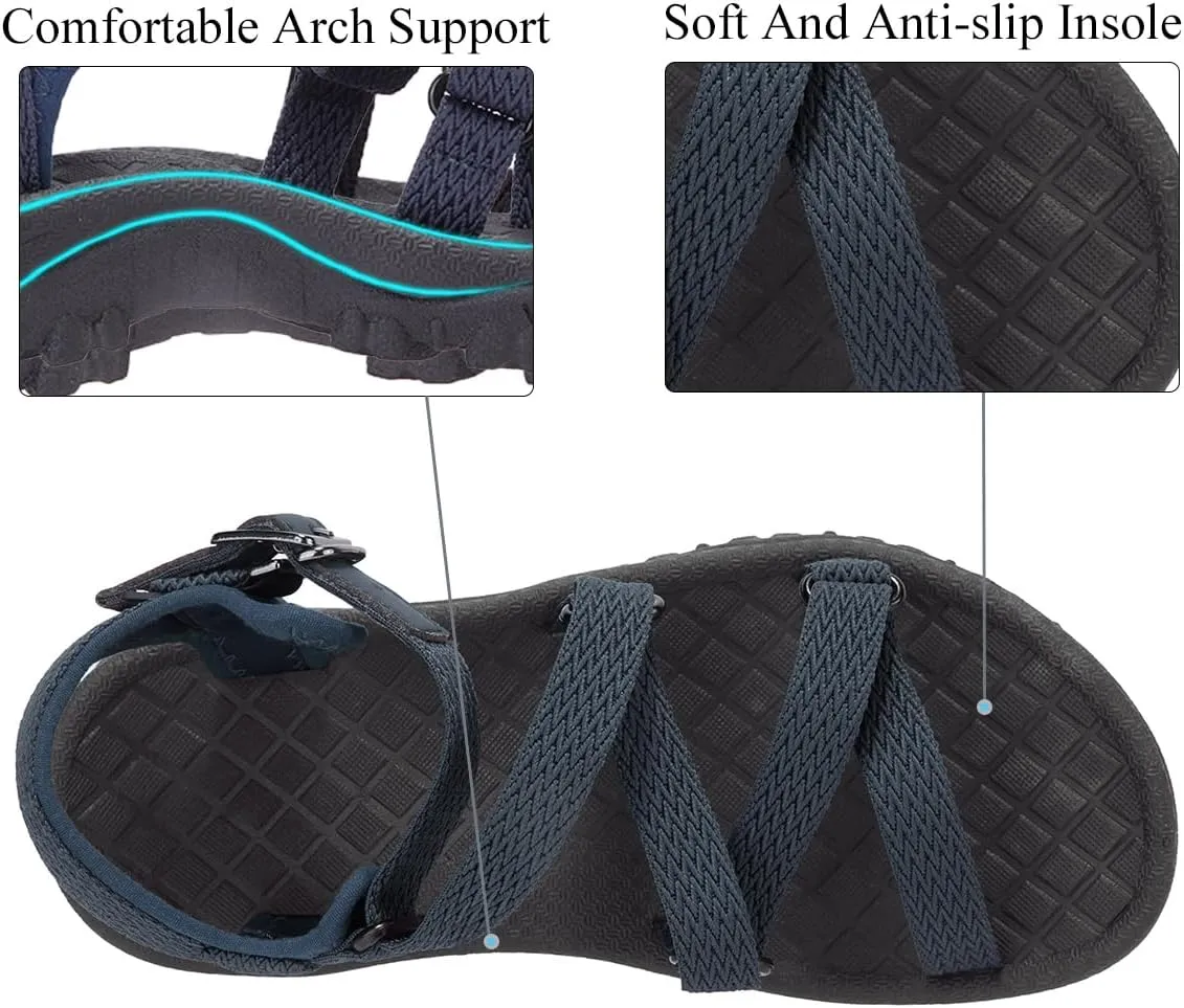 CAMEL CROWN Women's Arch Support Sandals Waterproof Hiking Sandals Water Sandals Adjustable Lightweight Athletic Outdoor Sport Sandals for Summer Beach