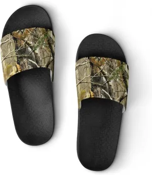 Camouflage Hunting Forests House Slippers for Women Men Shower Slides Bathroom Sandals