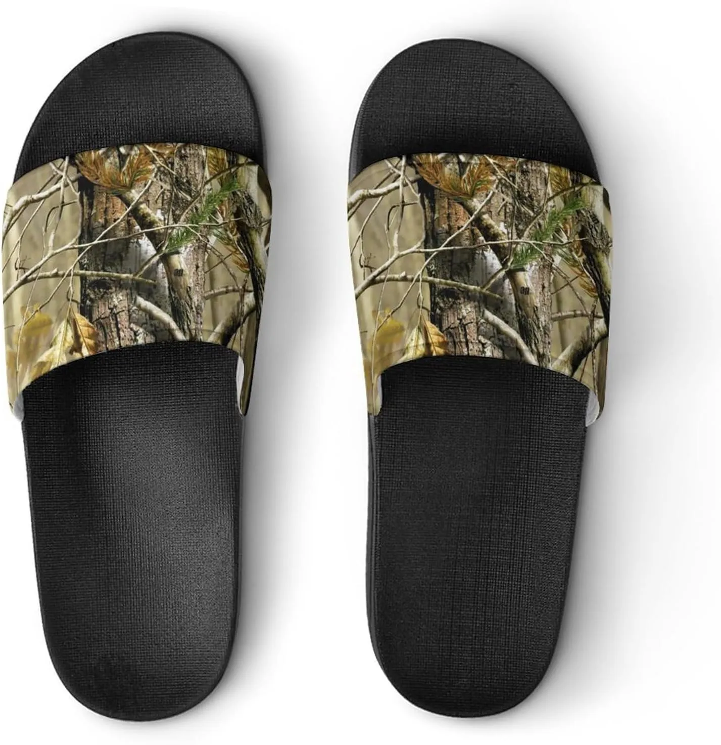 Camouflage Hunting Forests House Slippers for Women Men Shower Slides Bathroom Sandals