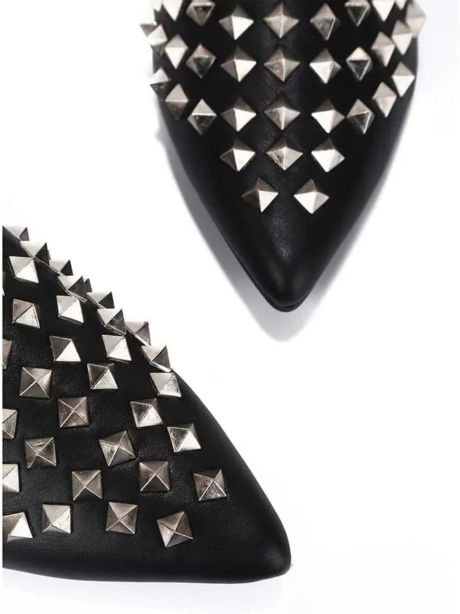 Cape Robbin Sierra Rhinestone Gem Pointy Toe Mule Flats (Sierra)