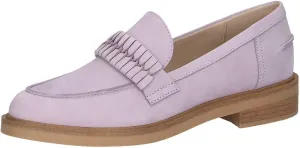 CAPRICE Ladies Leather Block Heel Loafers, Sangria Punch, 9 Women