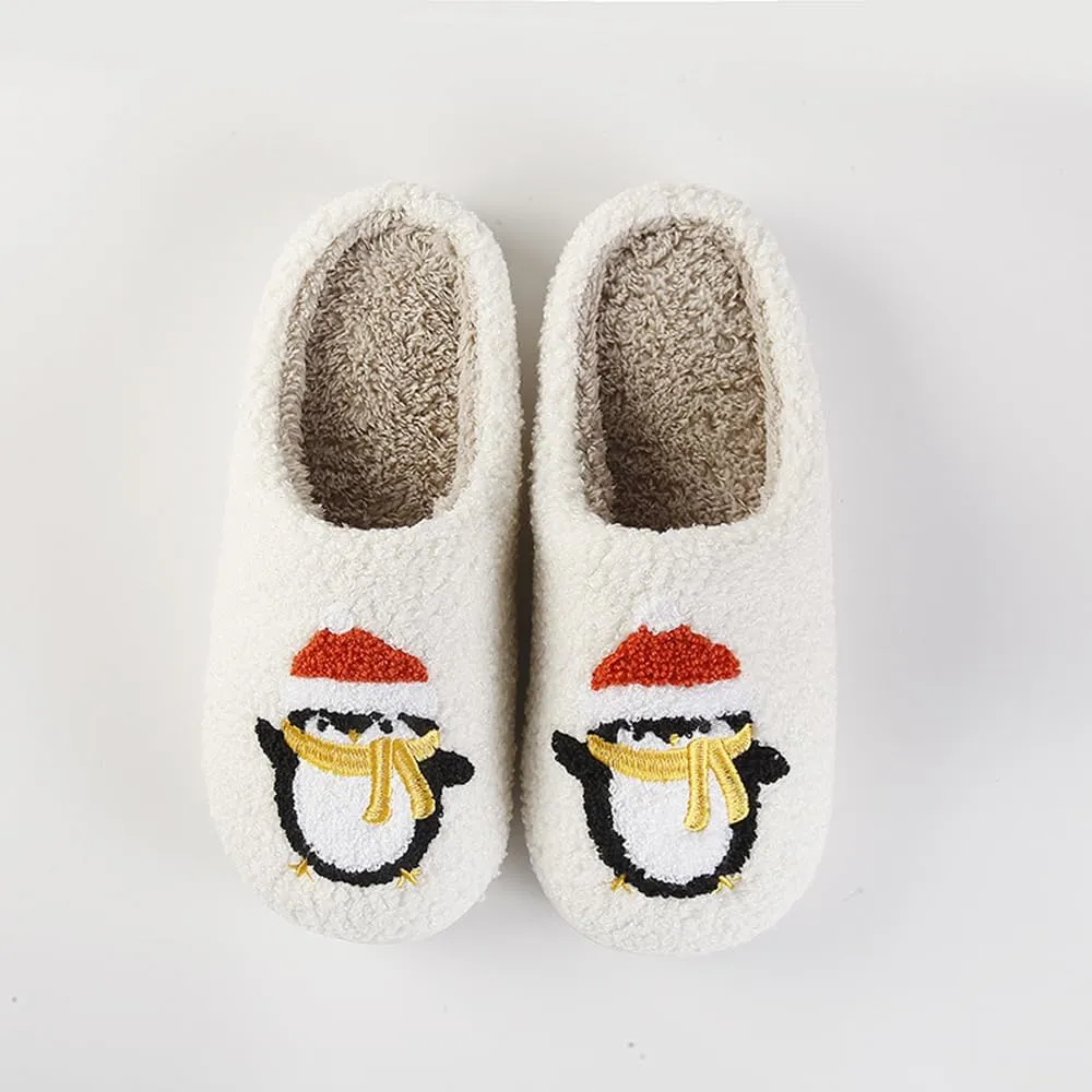 Cartoon Slippers for Womens Mens Cute Cozy Plush Warm Slip-on House Shoes for Indoor and Outdoor Meet Me at Midnight Strawberry Mushroom Evil Eyes Love Heart Slippers