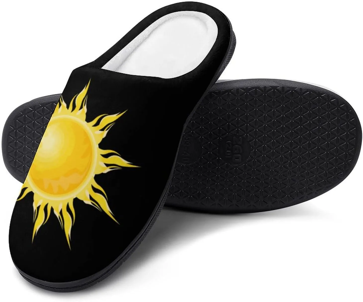 Cartoon Sun Sunshine Women's House Slippers Warm Anti-Slip Cotton Slippers Home Shoes Indoor Outdoor