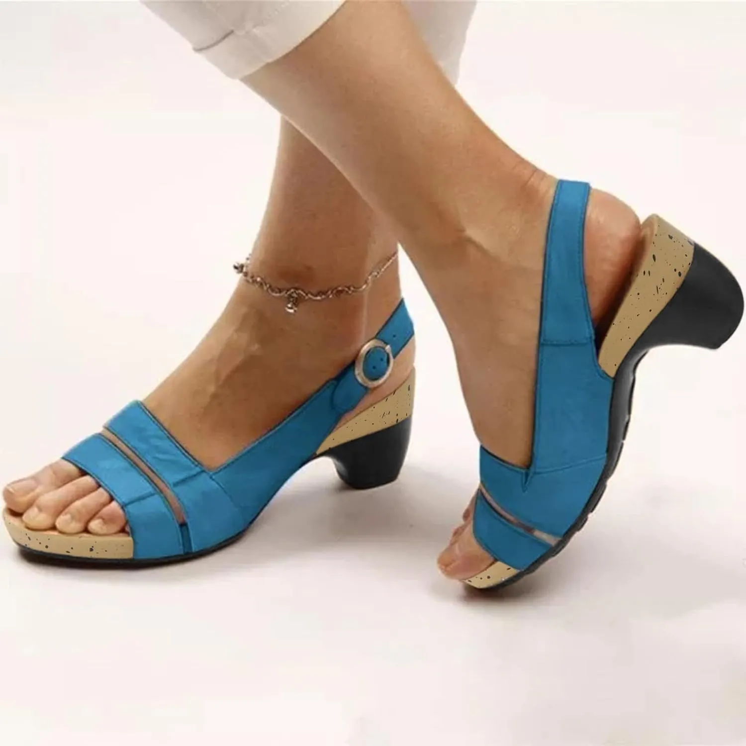Cathalem Flat Sandals for Women, Libiyi Shoes Women, Plus Size Women's Orthopedic Sandals with Arch Support