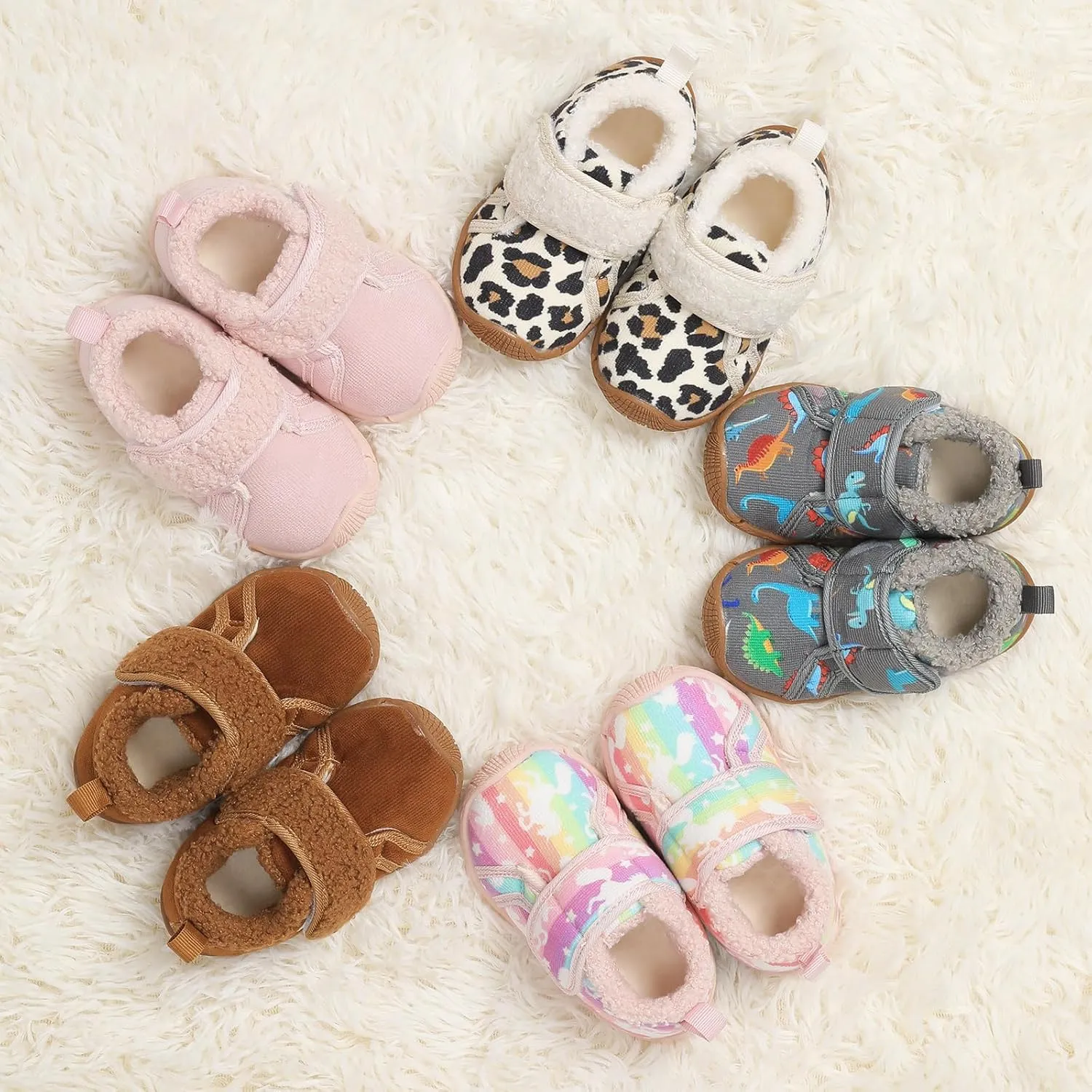 Centipede Demon Toddler Slippers for Girls Boys Fuzzy Kids House Shoes Warm Home Indoor Shoes Cozy Winter Slipper Sneakers Fleece Rubber Sole Outdoor Walking Shoes