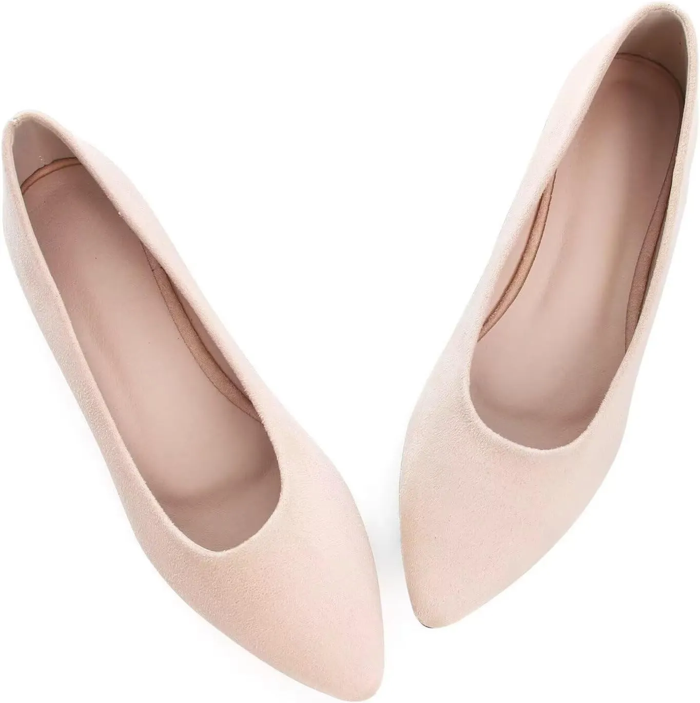 ChaiRong Zhou Women Pointed Toe Ballets Flats Comfort Slip On Walking Shoes for Driving