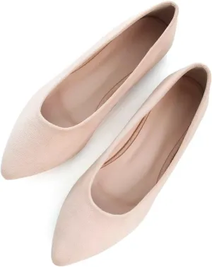 ChaiRong Zhou Women Pointed Toe Ballets Flats Comfort Slip On Walking Shoes for Driving