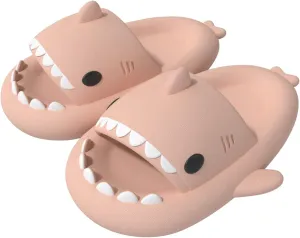 ChayChax Boys Girl Cloud Shark Slides Non-Slip Novelty Open Toe Sandals Extremely Comfy Cushioned Thick Sole Cute Cartoon Shower Slippers Indoor & Outdoor