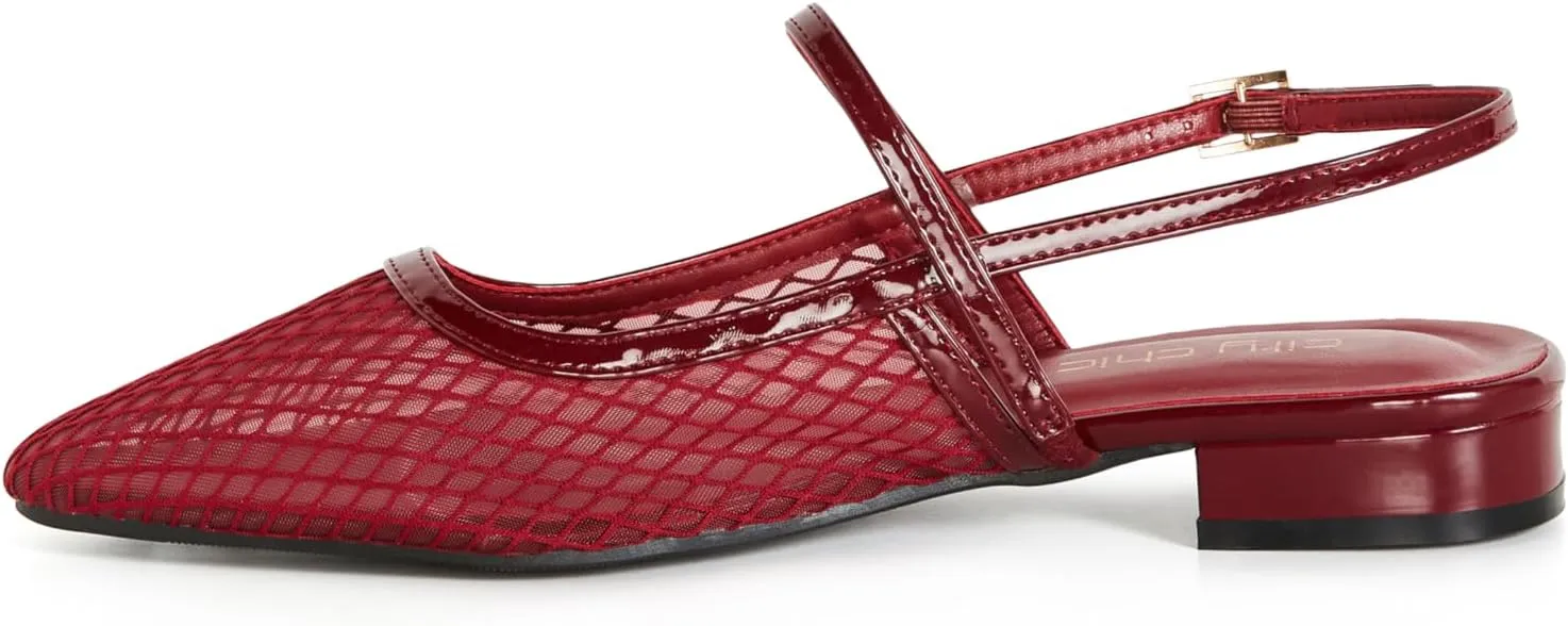 City Chic Women's Flat - Wide FIT Lily Mesh