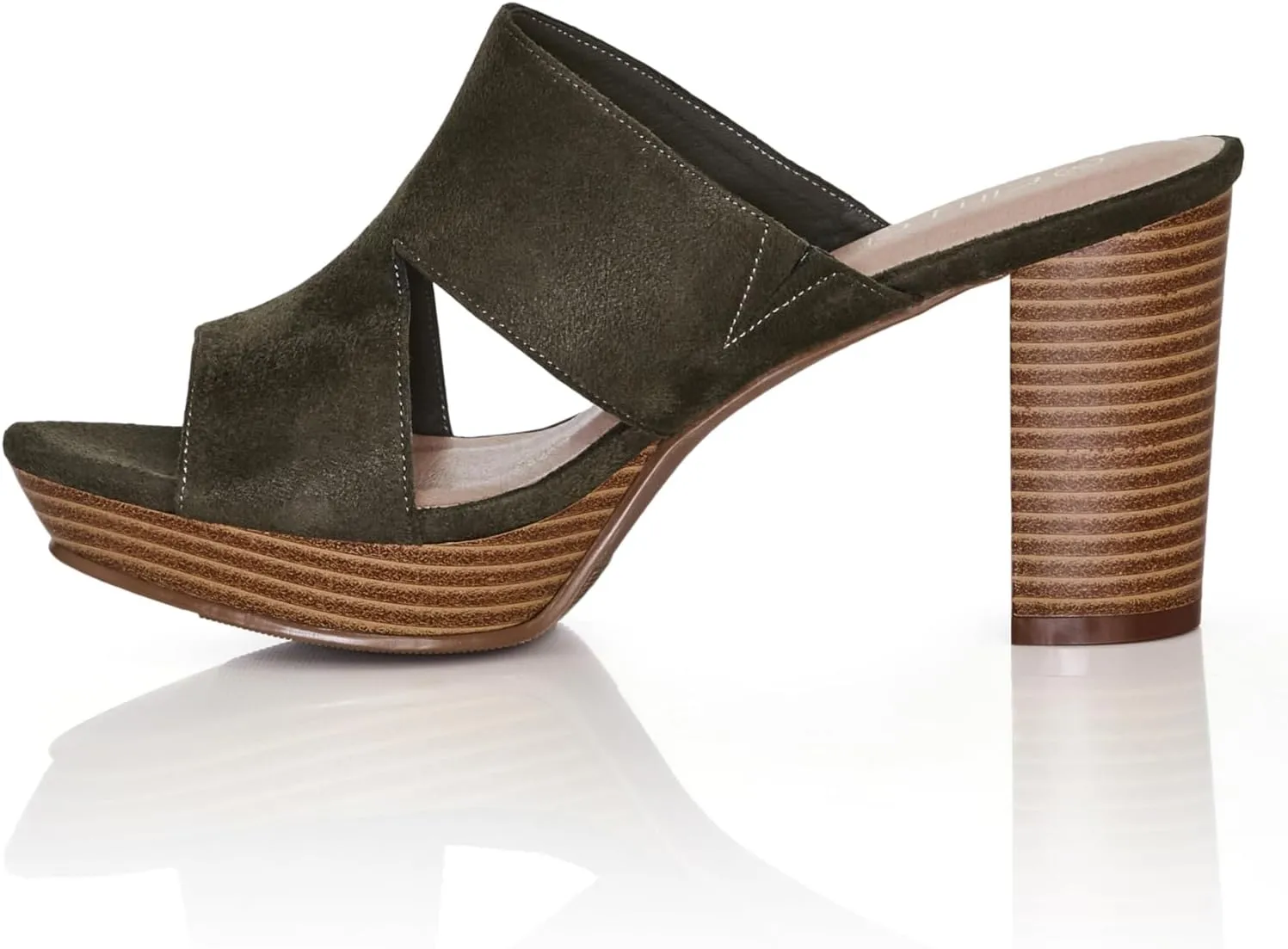 City Chic Women's Wide Fit Remy Mule Platform