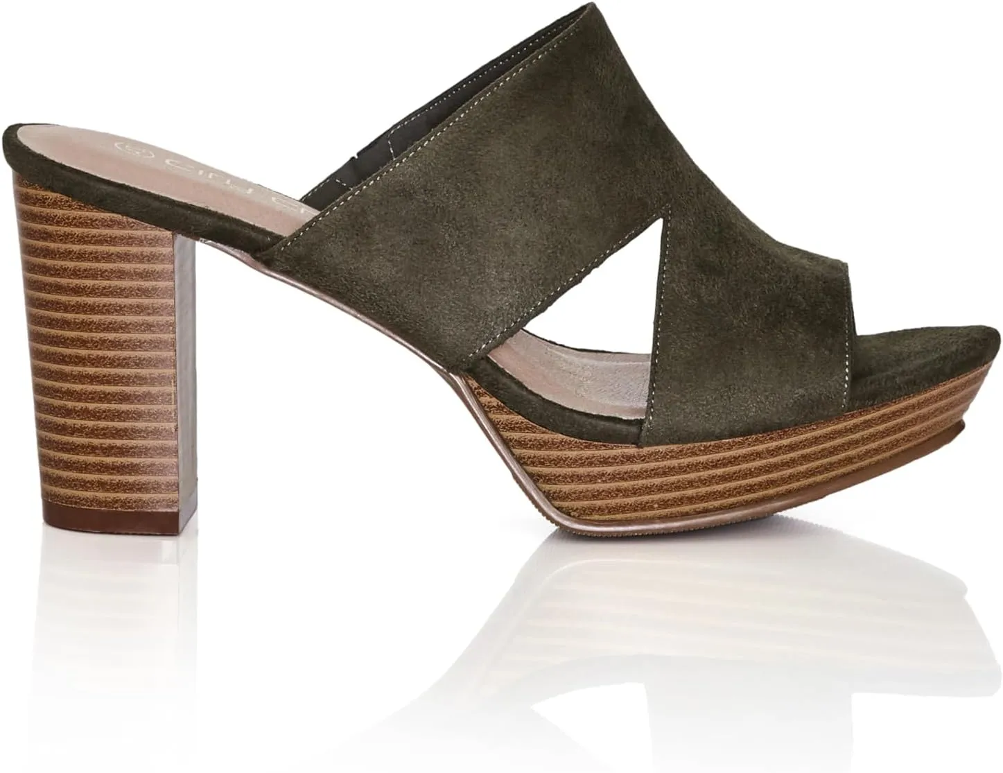 City Chic Women's Wide Fit Remy Mule Platform