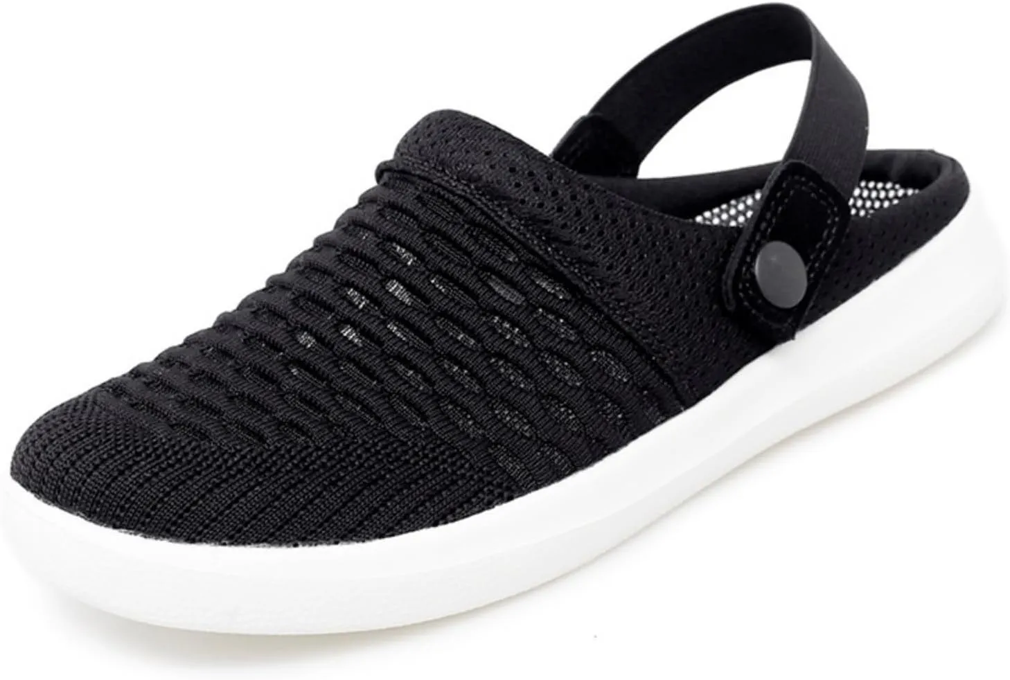 Clogs for Women Summer Casual Slip-on Mesh Mules Shoes Breathable Hollow Out Slippers Comfortable Closed Toe Sandals Fashion Open Back Slip On Shoes Lightweight Walking Slippers
