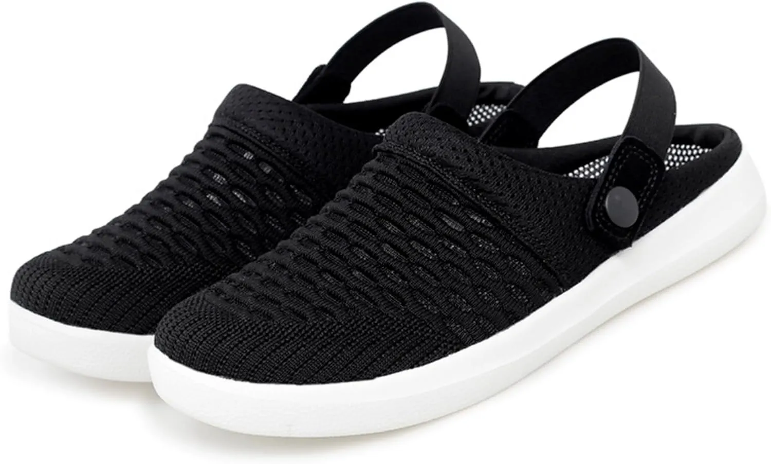 Clogs for Women Summer Casual Slip-on Mesh Mules Shoes Breathable Hollow Out Slippers Comfortable Closed Toe Sandals Fashion Open Back Slip On Shoes Lightweight Walking Slippers