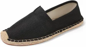 Closed Toe Canvas Slip on Flat Espadrilles Loafers for Men and Women